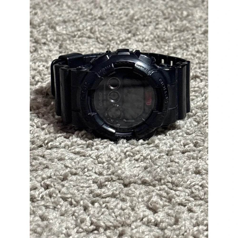 Casio G-Shock GD-120MB Military Black Digital Watch Matte Resin Shock Resist